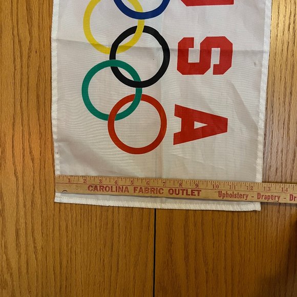 Small Mini USA Olympics Flag / Dress up, Pride, Fun, Rings ! 19 x 12.5" - Picture 4 of 4